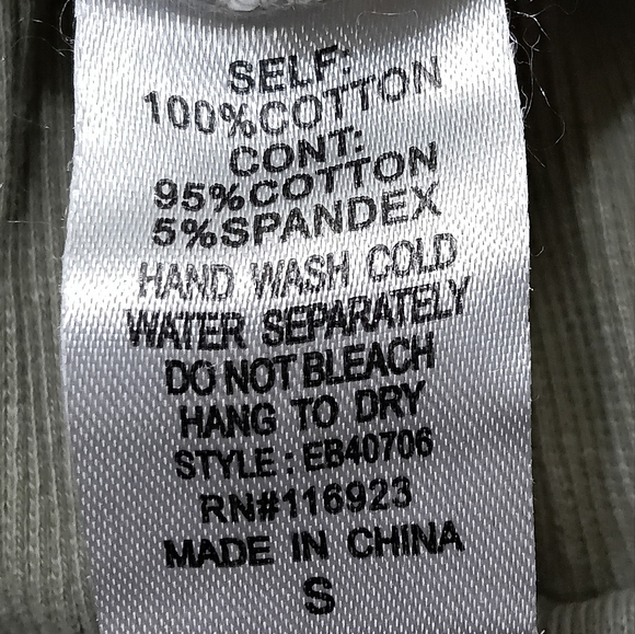 easel Sz. S Sage Feeling Good 100% Cotton Washed Terry Wide Leg Pants - Picture 16 of 16